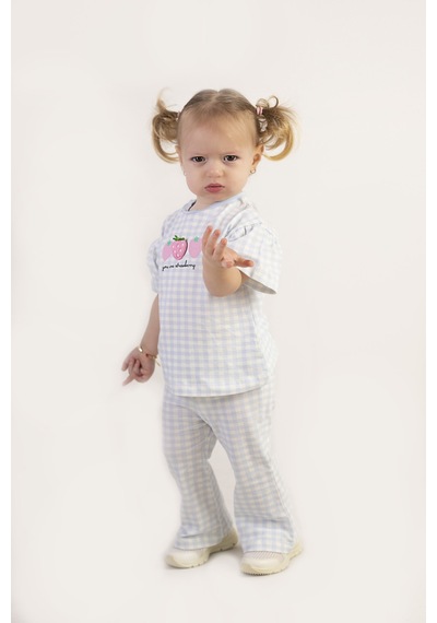 Harika Kids Kız Bebek İspanol Paça Alt-üst Takım 001
