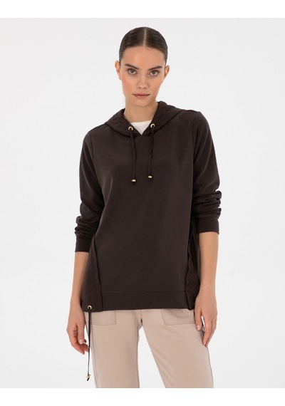 Pierre Cardin Kadın Kahverengi Sweatshirt 50314041-vr029 Kahverengi