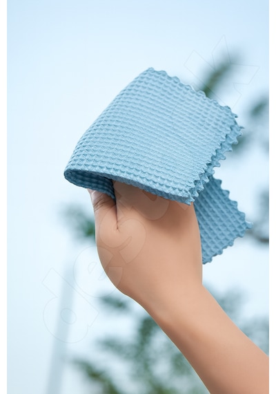 3 Adet Waffle Cam Bezi - Ultra Kaliteli - Cam Silme Bezi - Su Emici - Tezgah Bezi - 30x30cm Çok Renkli