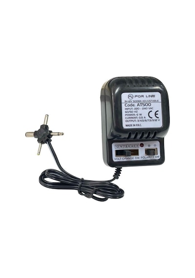 Forline At500 3-12 Volt 500ma Ayarlı Çok Uçlu Adaptör