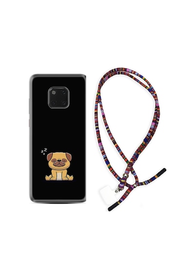 Huawei Mate 20 Pro Kılıf Rasta Boyun Askılı Uyuyan Köpek 1875