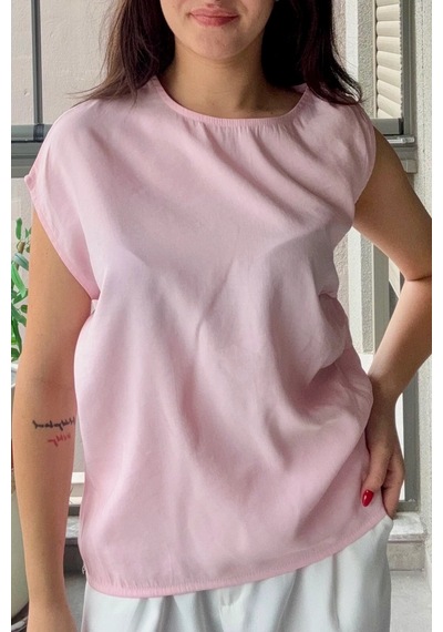 Bb Butik Basic Tasarım Dokuma Modal Kumaş Kolsuz Bluz Rahat Kalıp Modern Kadın Bluz My3535 Pembe Bb Butik Basic Tasarım Dokuma Modal Kumaş Kolsuz Bluz Rahat Kalıp Modern Kadın Bluz My3535 Pembe