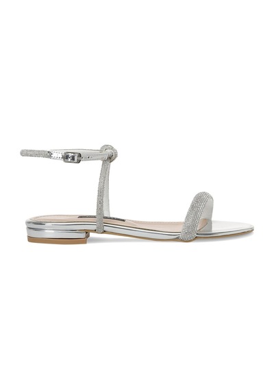 Nine West Selgen 2Pr Gümüş Kadın Düz Sandalet 101173766 Gümüş