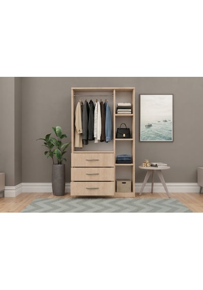 Gm 302-s Ece Lüx 3 Kapı 3 Çekmeceli Sonomo Gardırop