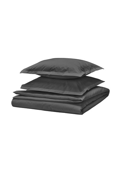Ikea Hampflockel Çift Kişilik Nevresim Takımı 220 X 240 Cm Siyah Gri