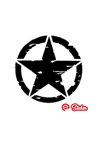 2 Adet Army Star, Askeri Yıldız Off Road Sticker (352357385)