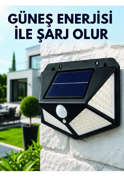 Northcity Sensörlü Solar Bahçe Lambası - Geniş Açılı Led Güneş Enerjili Otomatik Aydınlatma