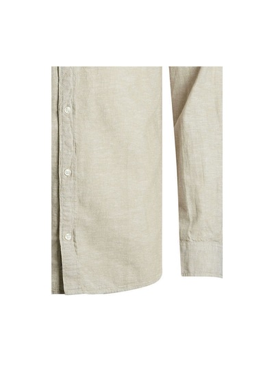 Jack & Jones Uzun Kollu Pamuklu Erkek Keten Gömlek - 12248579 001