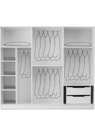 Bahar Mdf 6 Kapılı Dolap