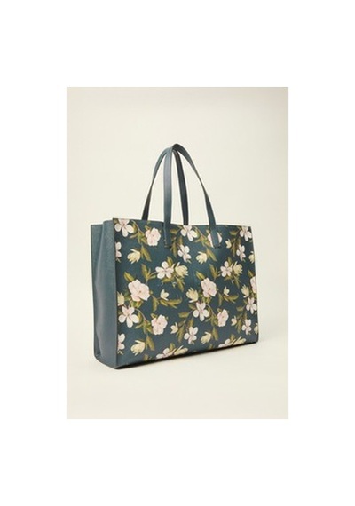 3.1 Phillip Lim Lacivert Floral Desenli Küçük Çanta İle Tarzınızı Yansıtın 0233 Orangeblue Cat