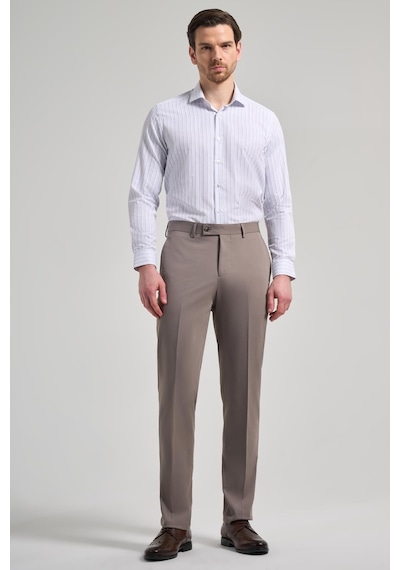 İmza Sütlü Kahverengi Esnek Yandan Cepli Comfort Fit Classic Pantolon 1003250159 Sütlü Kahverengi İmza Sütlü Kahverengi Esnek Yandan Cepli Comfort Fit Classic Pantolon 1003250159 Sütlü Kahverengi