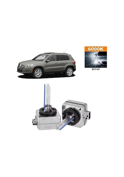 Volkswagen Tiguan 2007-2011 D1s / D1r 6000k Beyaz Hıd Xenon Ampul 2 Adet