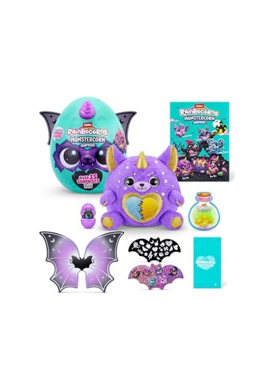 Raınbocorn Monstercorn Surprız Pelus-9297 Mor Boynuz