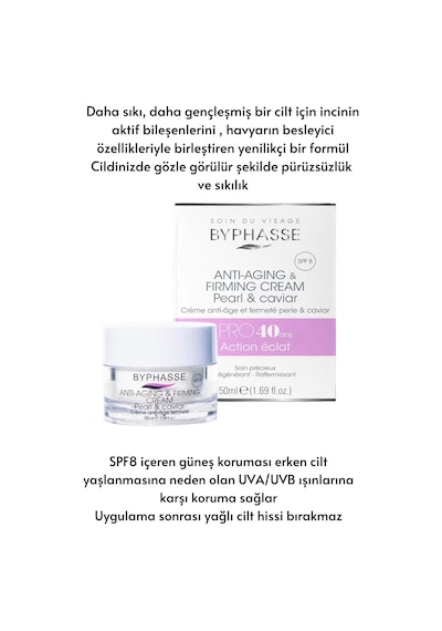 Byphasse  Pro40 İnci ve Havyar Özlü Krem 50 ML
