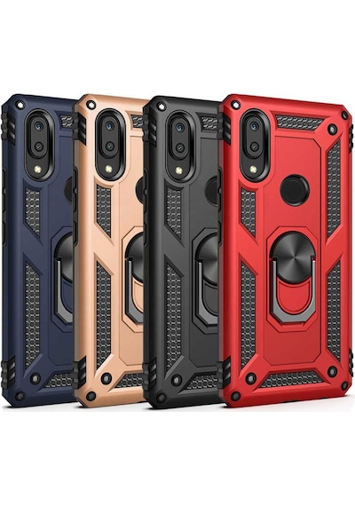 Huawei P Smart 2019 Yüzüklü Standli Vega Kilif Ekran Koruyucu 510330881