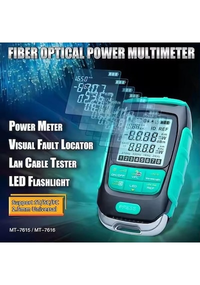 Proskit Mt-7616 Fiber Optik Güç Ölçer Kablo Test Cihazı