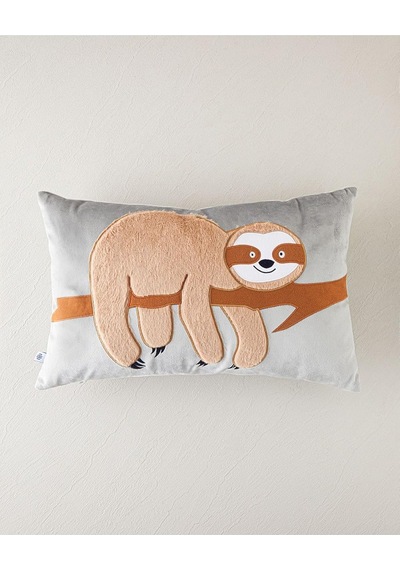 English Home Faultier Bebe Dekoratif Kırlent 35x55 Cm Açık Gri Sku: Smg8690010230737 Açık Altın
