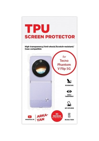 Tecno Phantom V Flip 5g Arka Ve Yan Koruyucu Tpu Film