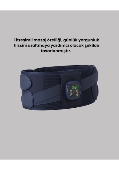 Titreşimli Masajlı Bel Kemeri Sessiz Çalışma 100 Cm Bel Uyumlu Çok Renkli