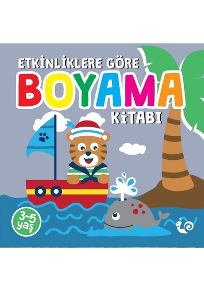 Etkinliklere Göre Boyama Kitabı - Gri