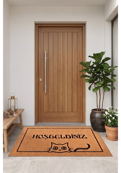 Villadia Home Textile Kapı Önü Paspası Kaymaz Taban Dekoratif Paspas Ev Giriş Antre İç Ve Dış Mekan Paspası 45x70 Cm 2ypycoco