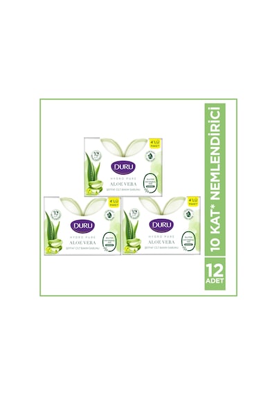 Duru Hydro Pure Aloe Vera 12 Adet Banyo Sabunu 12x135 Gr Aloe Vera
