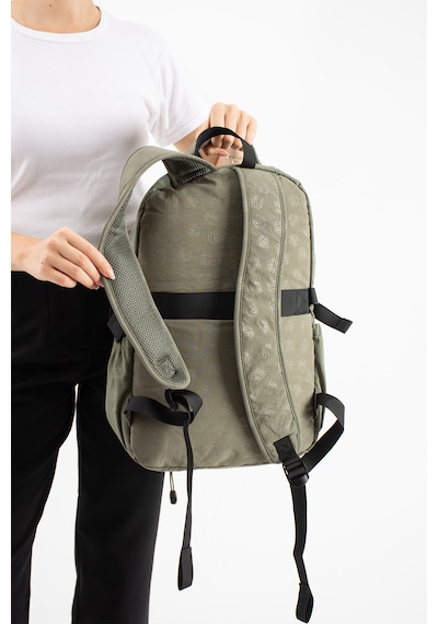 Ventis Qualty Okul Çantası Su Geçirmez Klinkır Kumaş Unisex Sırt Çantası Model 9b Haki