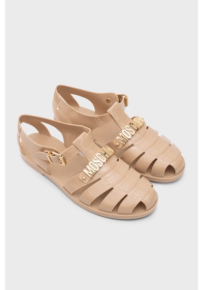 Moschino Bayan Sandalet Ma16501g1o261mpm21104 Bej