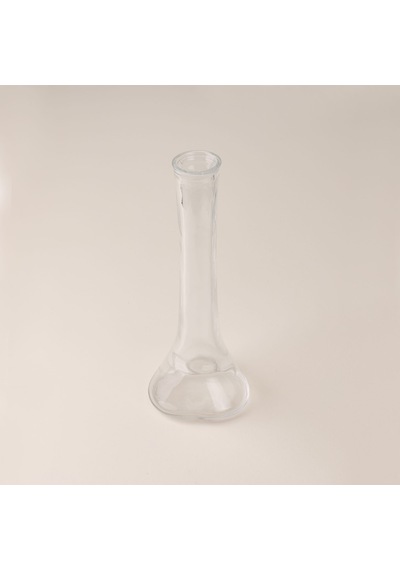Deco Düz Fil Ayağı Vazo - Şeffaf - 6x15x40 Cm Çok Renkli