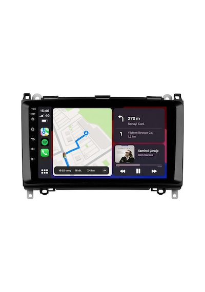 Mercedes Viano 2007-2012 Android Multimedya Carplay Android Auto Navigasyon Kameralı 4gb Ram 64gb 9"