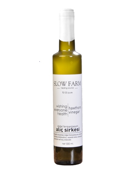 Slow Farm Doğal Fermente Alıç Sirkesi Cam 500 ML