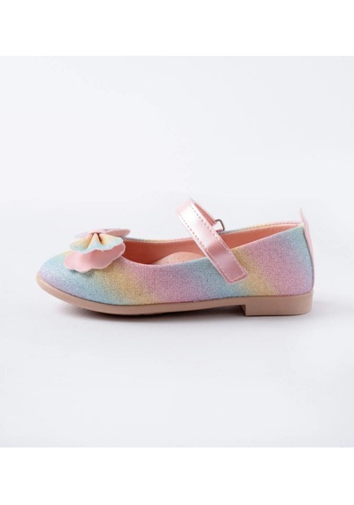 Sy Store Pastel Gökkuşağı Simli Kız Çocuk Babet Fiyonk Detaylı Cırt Cırtlı Çok Renkli Sy Store Pastel Gökkuşağı Simli Kız Çocuk Babet Fiyonk Detaylı Cırt Cırtlı Çok Renkli