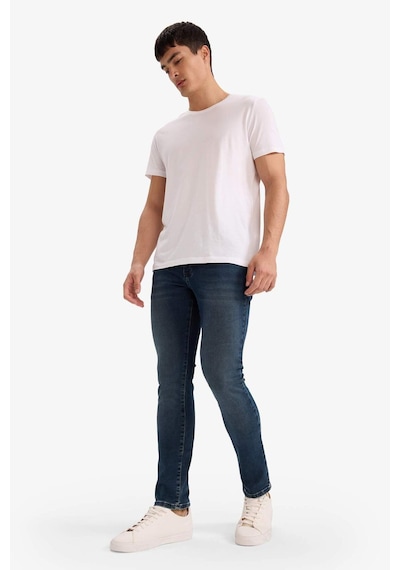 Defacto Pedro Slim Fit Dar Kalıp Normal Bel Dar Paça Jean Pantolon G3233ax25aunm41 Yeşil-nm41