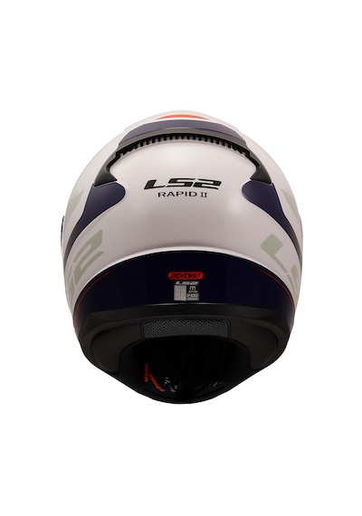 Ls2 Rapid 2 Driveway Kapalı Motosiklet Kaskı Beyaz - Mavi