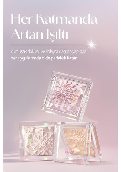 Mikro İnci Tanecikleriyle Yoğun Işıltı Sağlayan Highlighter Prism Highlighter 03 Frozen Crystal Diğer