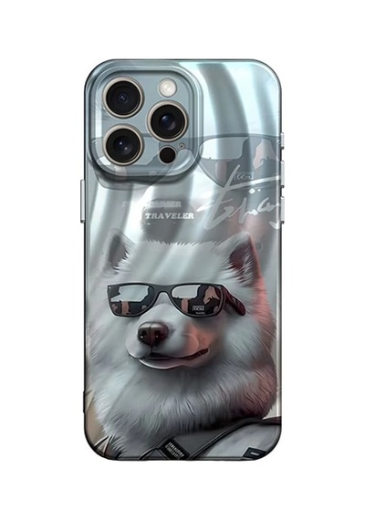 Apple iPhone Uyumlu  14 Pro Uyumlu Kılıf Crew Desenli Kapak - Köpek