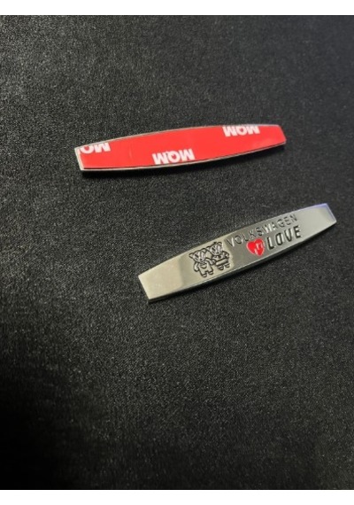 Volkswagen Love Metal Çamurluk Logo 2 Ad Car Logo Arma Oto Aksesuar Vwloveidealaksesuar