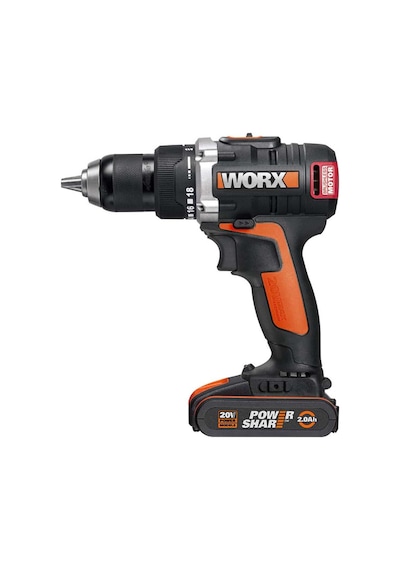 Worx WX175 20 V 2.0Ah Li-ion Çift Akülü Kömürsüz Profesyonel Vidalama