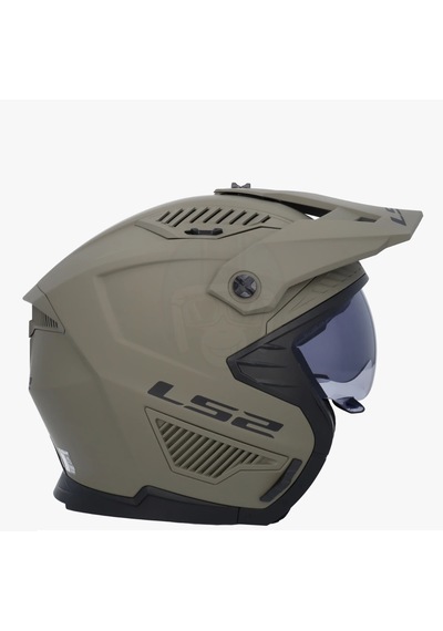 Ls2 Drıfter Çene Çıkarılabilir Modüler Motosiklet Kaskı Mat Kum
