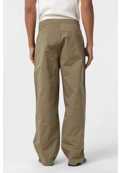 Vamos Baggy Fit Gabardin Pantolon Haki