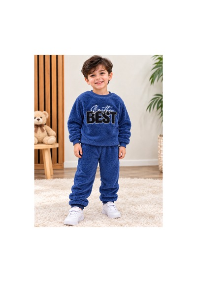 Üç Gül Ticaret Erkek Çocuk Better Best Peluş Polar Eşofman Takımı Sarı Lacivert Lacivert Üç Gül Ticaret Erkek Çocuk Better Best Peluş Polar Eşofman Takımı Sarı Lacivert Lacivert