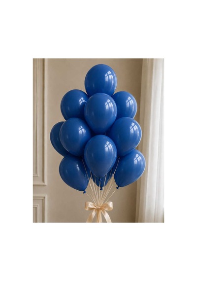 Latex Balon Seti 10'lu- Mavi Çok Renkli