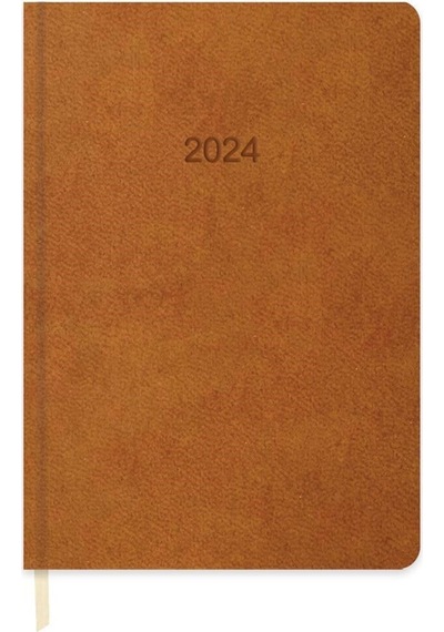 Keskin Color Termo Deri 2024 Günlük Ajanda 16x24 2 Adet Taba-siyah
