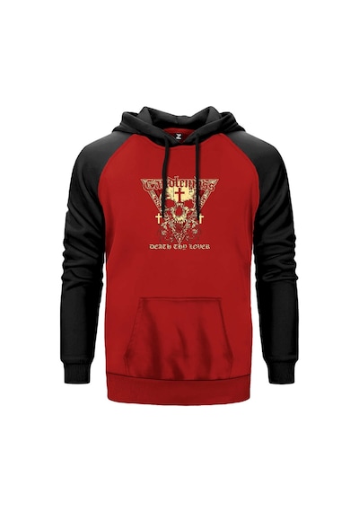 Candlemass Death Thy Lover Kırmızı Renk Reglan Kol Sweatshirt Kırmızı