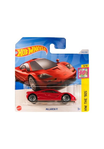 Hot Wheels Mclaren F1 - Hw: The '90s Bordo 1/64 Diecast Model Araba Çok Renkli