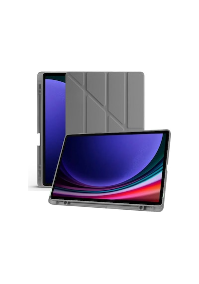 Samsung Galaxy Tab S10 Fe Plus Sm-x620 13.1 İnç Uyumlu Katlanabilir Kalemlikli Standlı Akıllı Kılıf Kapaklı Kılıf