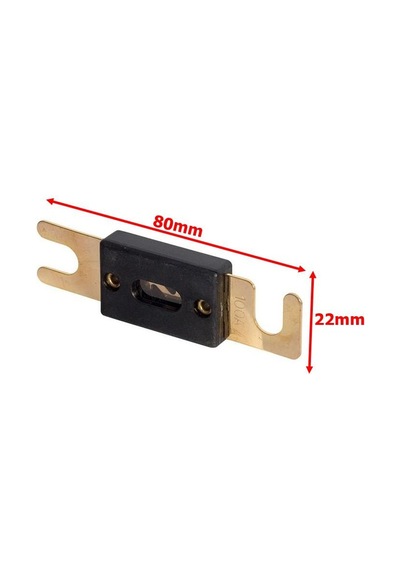 electroon Oto Bıçak Sigorta 100 Amper 80x22mm ANL100A - 1Adet