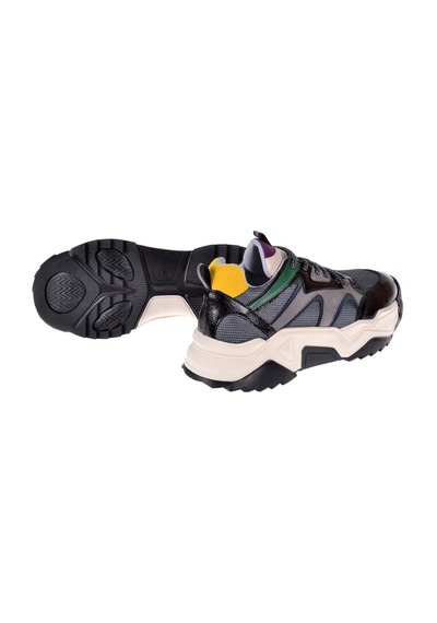 Pullman Kadın Spor Ayakkabı Sneaker Sms-65142 Siyah Mor-siyah Mor Siyah - Mor