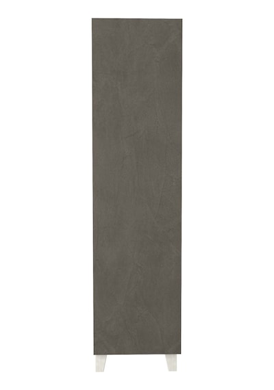 Çok Amaçlı Kapaklı Banyo Dolabı - Yüksek Raflı, Dar Alanlara Uyumlu Depolama Dolabı - Kil Grisi - 45cm Çok Amaçlı Kapaklı Banyo Dolabı - Yüksek Raflı, Dar Alanlara Uyumlu Depolama Dolabı - Kil Grisi - 45cm
