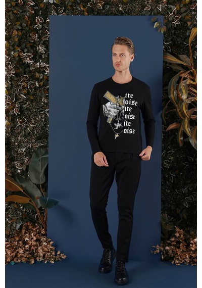 Efor Ts 864 Siyah Spor T-shirt Siyah
